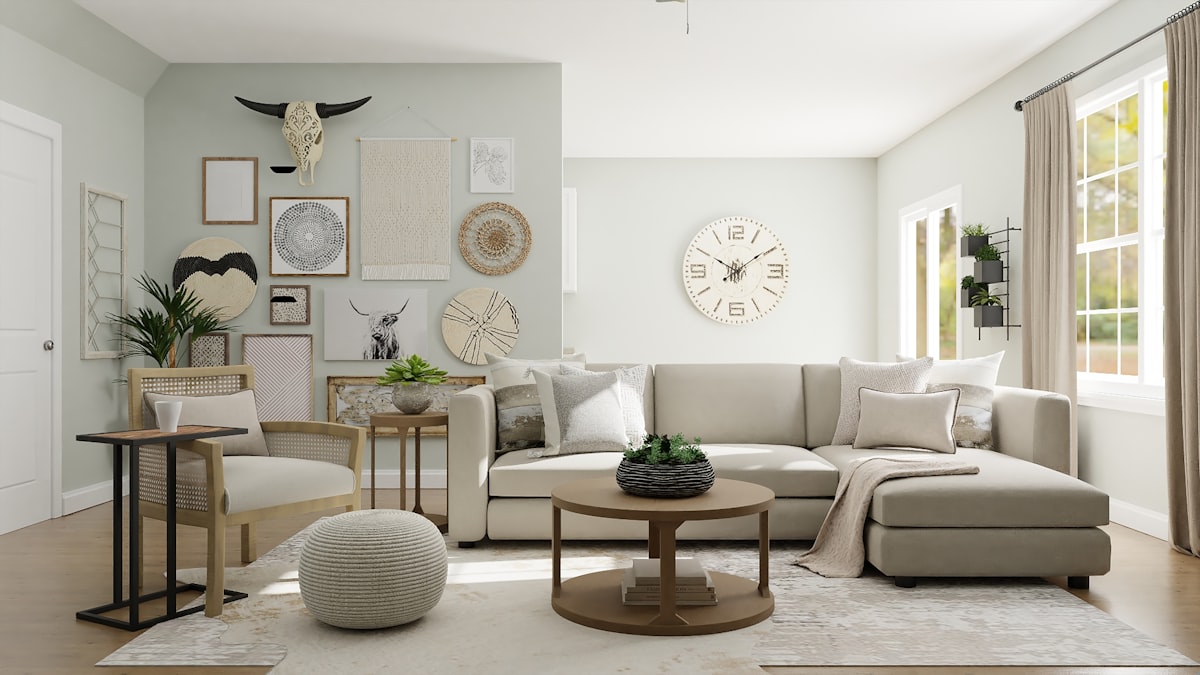 Vertical interior image showing detailed wallpaper texture